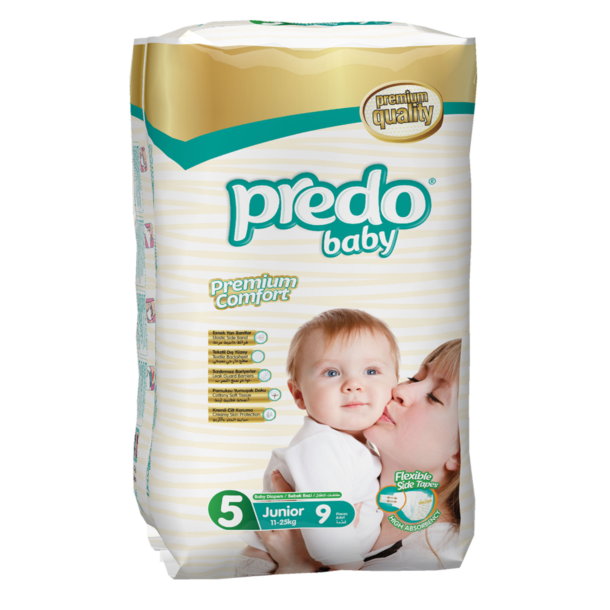 Набор подгузников Predo Baby №5 11-25кг 9 шт